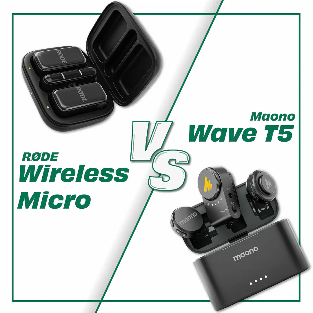 Maono Wave T5 vs RODE Wireless Micro - wireless microphone comparison