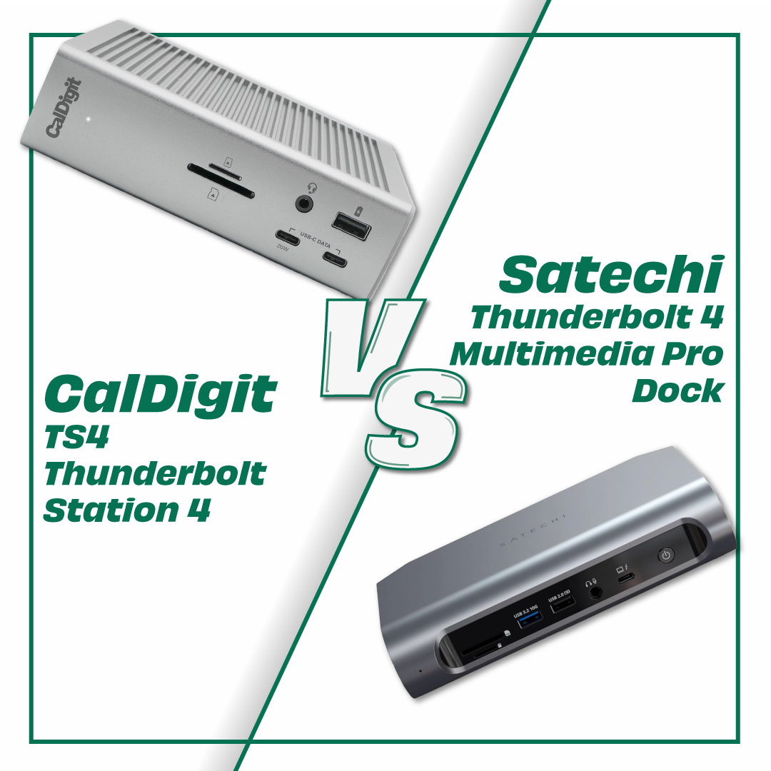 Satechi Thunderbolt 4 Multimedia Pro Dock vs. CalDigit TS4 - Comparison of two flagship docking stations.