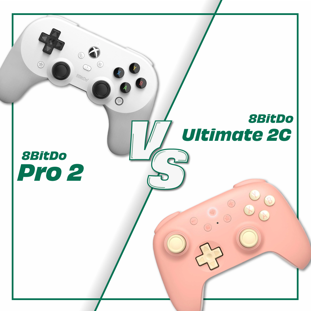 🎮 Comparison of 8BitDo Pro 2 and 8BitDo Ultimate 2C Controllers