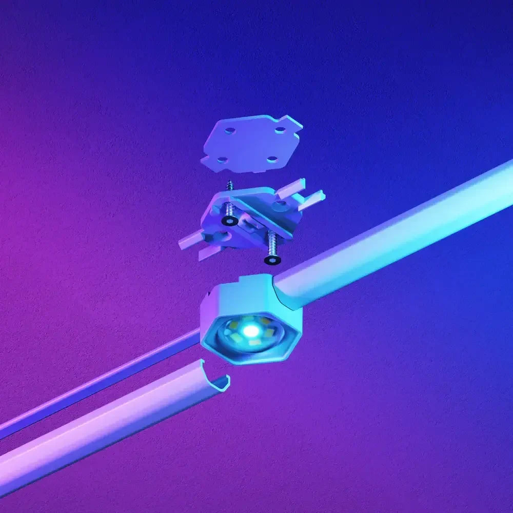 Modułowa LED lampa biurowa z mocowaniem do ramy, idealna do home office i desk setupu