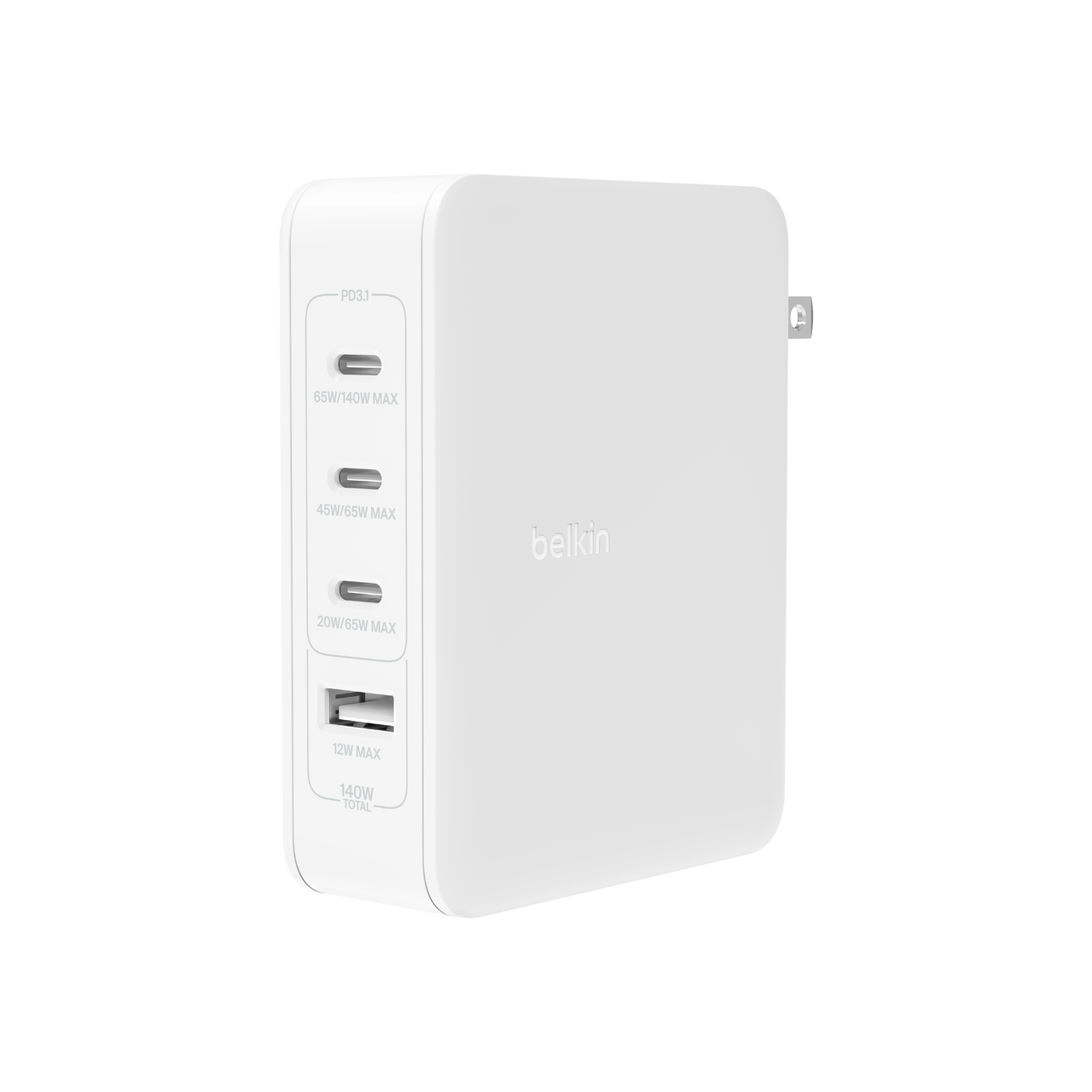 Belkin - BoostCharge Pro 140W 4-Port GaN Wall Charger