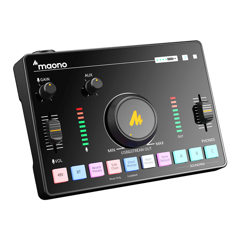 MAONO - Maonocaster AMC2 NEO One-Stop Streaming Audio Mixer & Sound Card