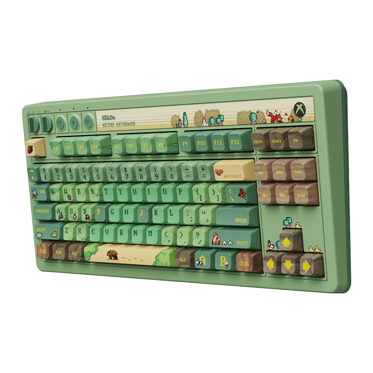 8BitDo - Retro 87 Mechanical Keyboard Forest Wonder
