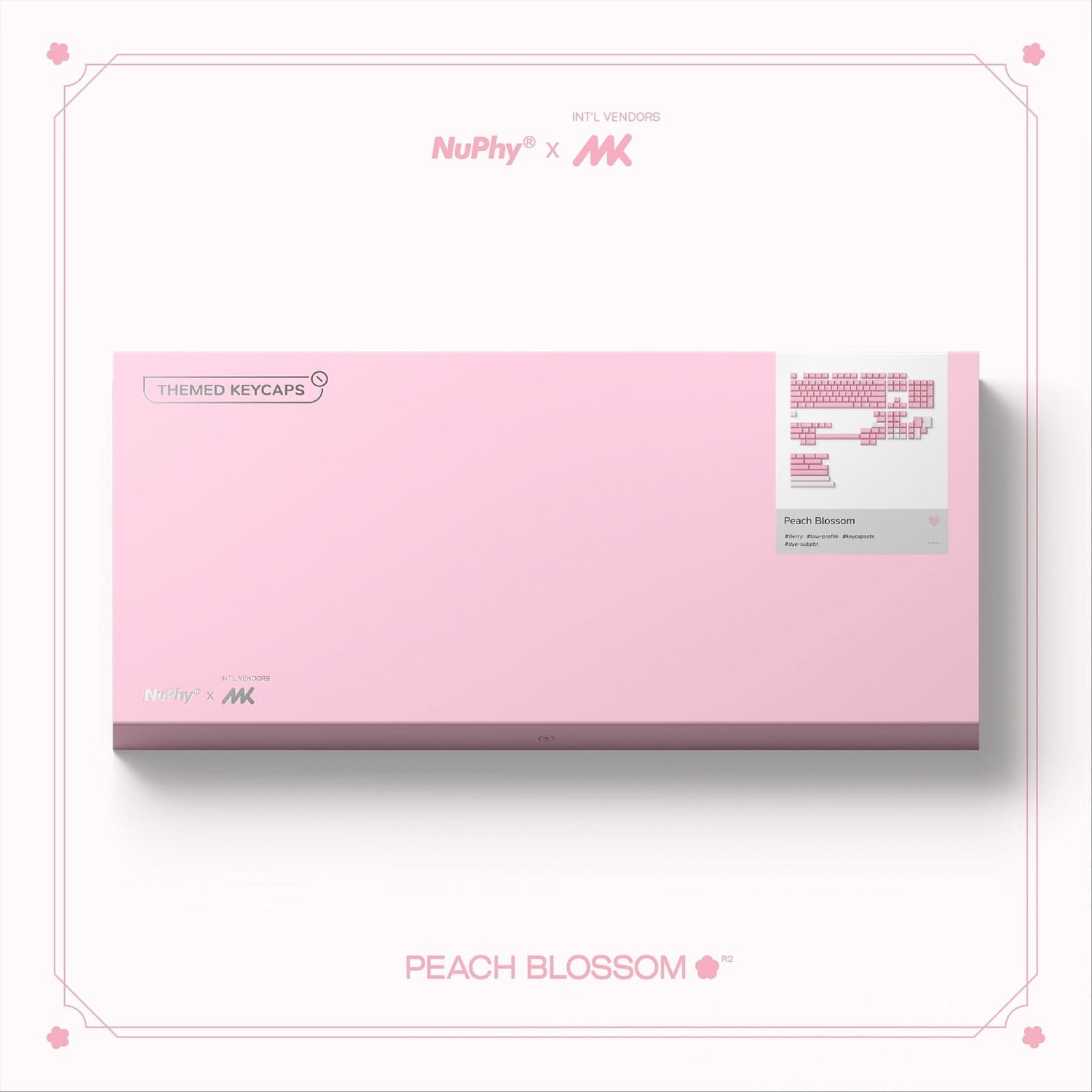 NuPhy - Peach Blossom Berry Profile Dye-sub PBT Keycaps