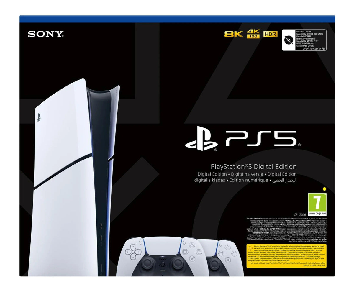 Sony - Console PlayStation 5 Slim Digital with Two Gamepads DualSense