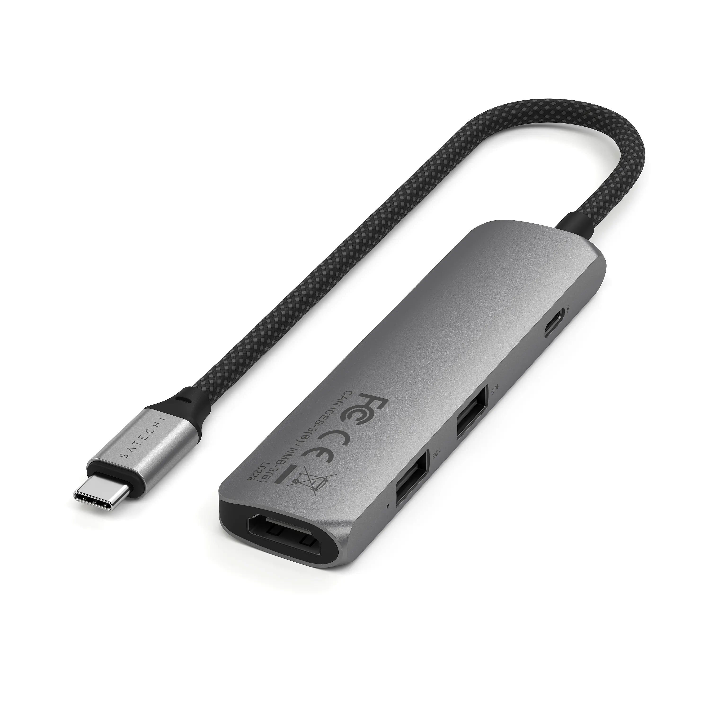 Satechi - 4-in-1 USB-C Slim Multiport Adapter 4K