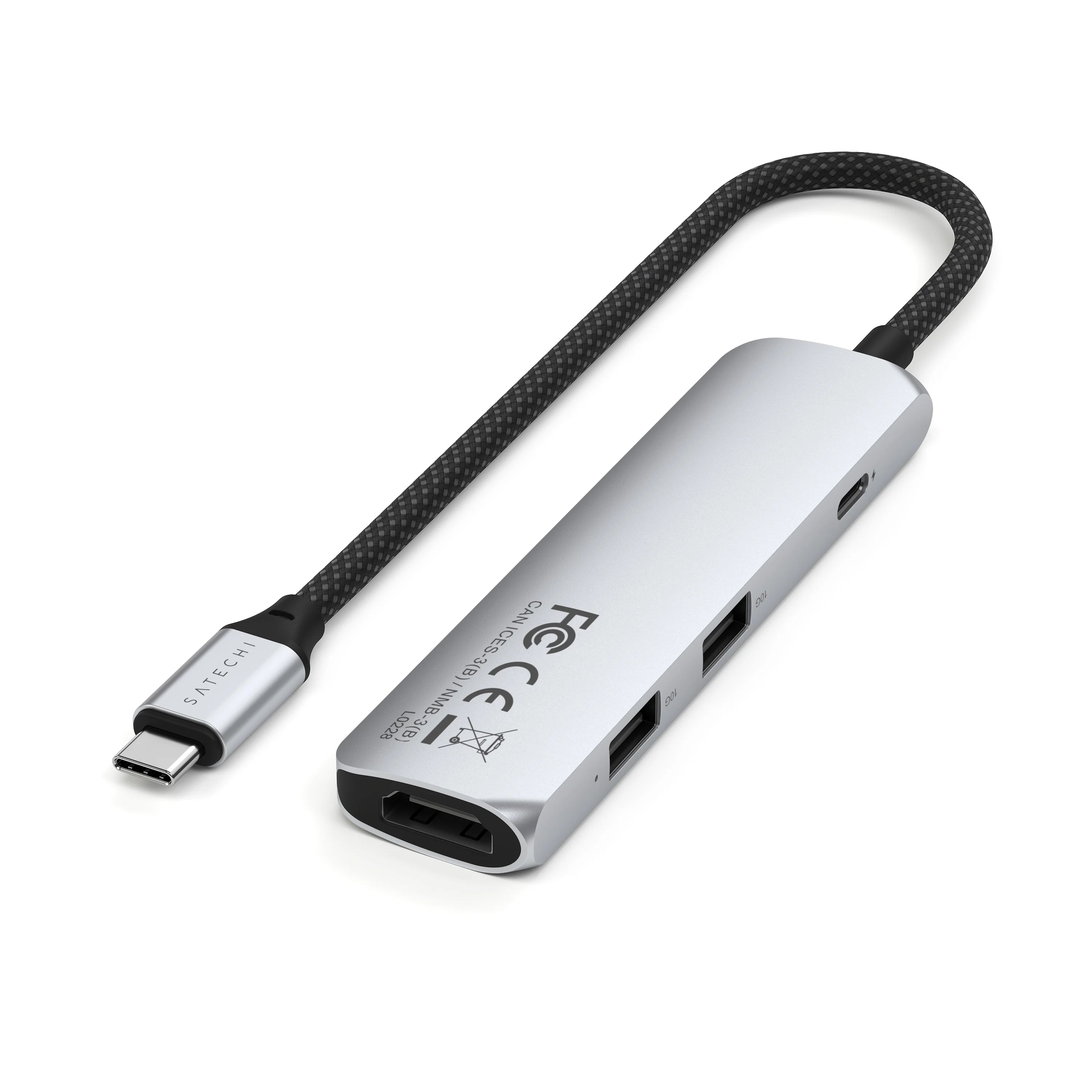Satechi - 4-in-1 USB-C Slim Multiport Adapter 4K