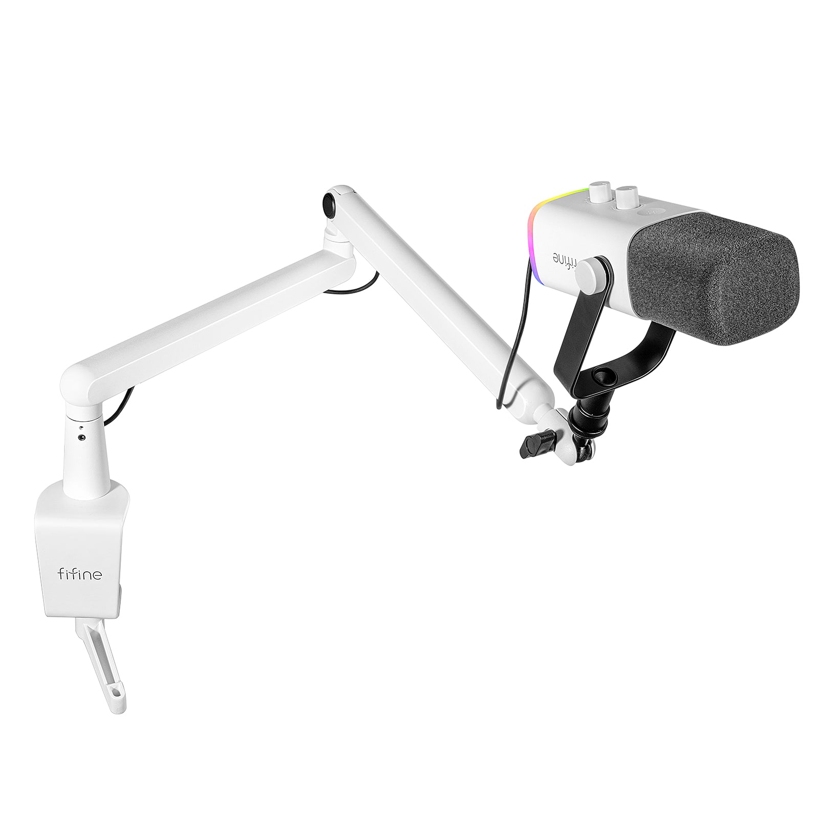 Fifine - AmpliGame - TAM8 Studio Dynamic Microphone With Boom Arm Stand