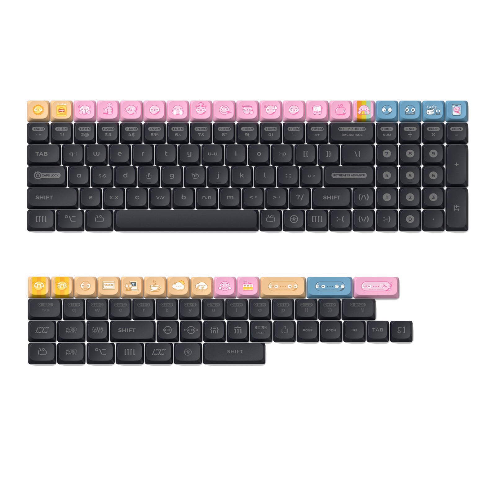 NuPhy - Numoji nSA Profile Dye-sub PBT Keycaps