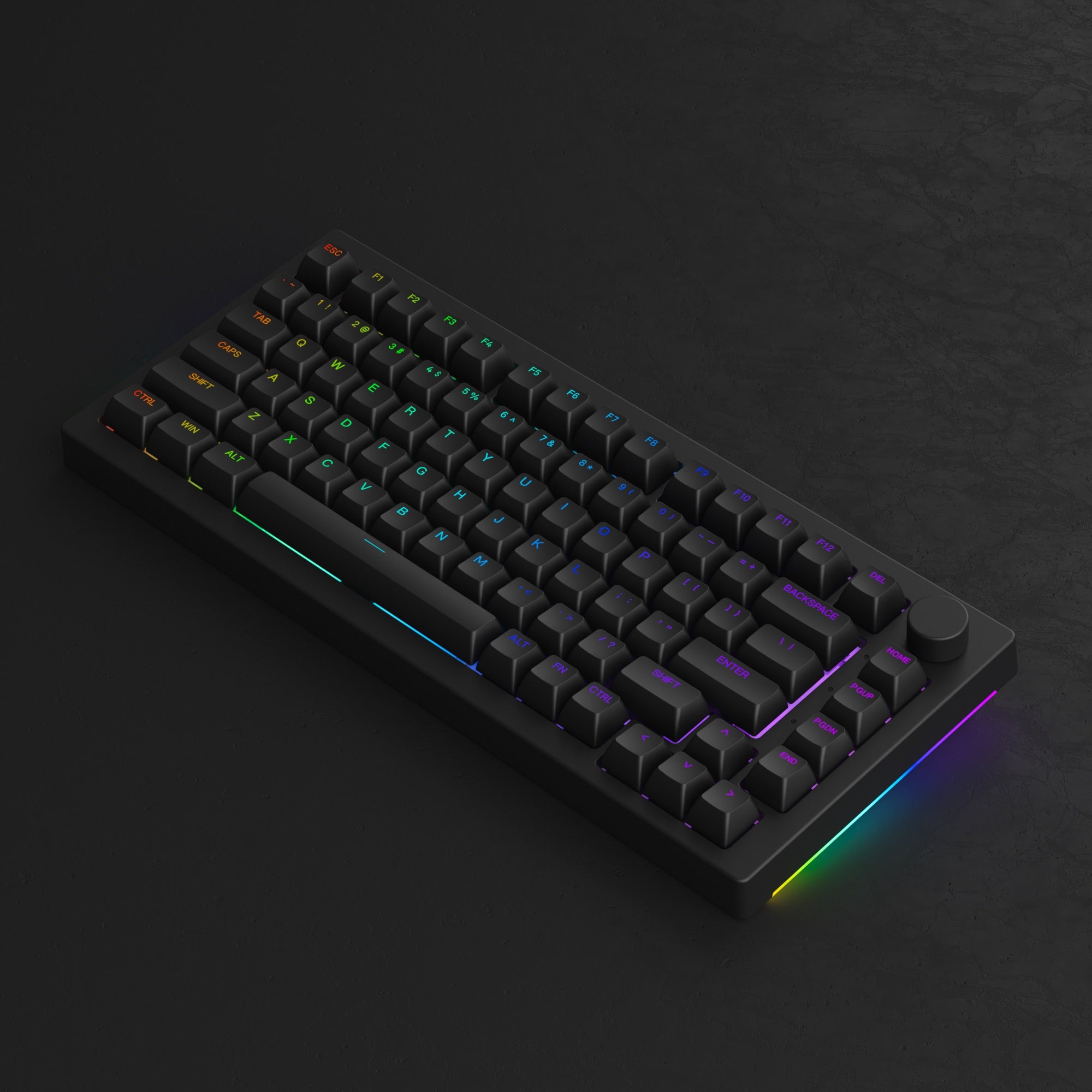 Akko - 5075B Plus Shine-Through Black Wireless Mechanical Keyboard