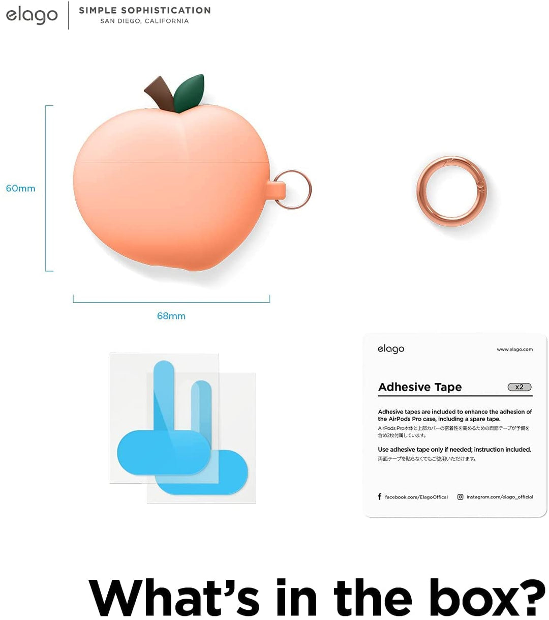 Elago - Peach Case for AirPods 3