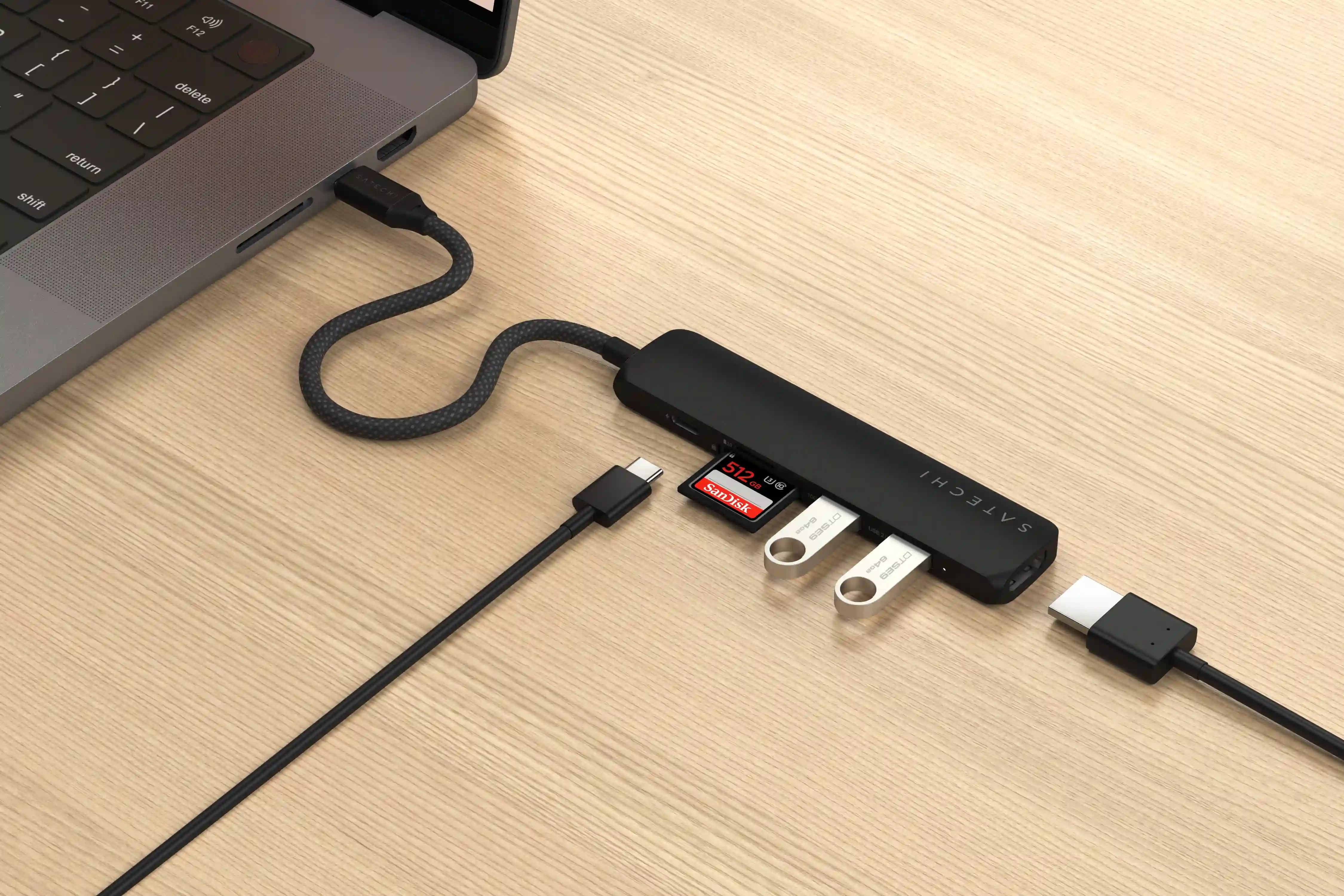 Satechi - 6-in-1 USB-C Slim Multiport Adapter