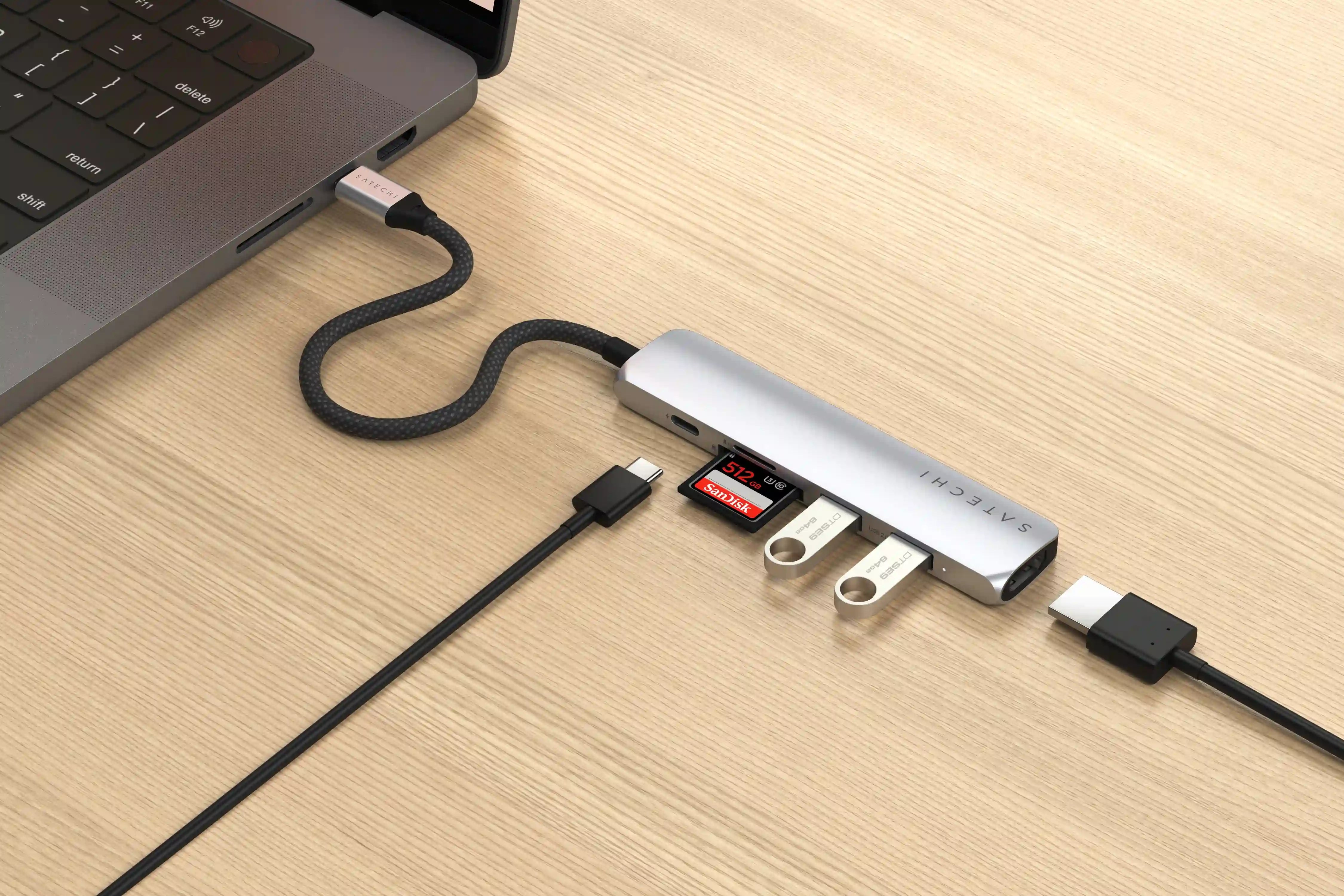 Satechi - 6-in-1 USB-C Slim Multiport Adapter