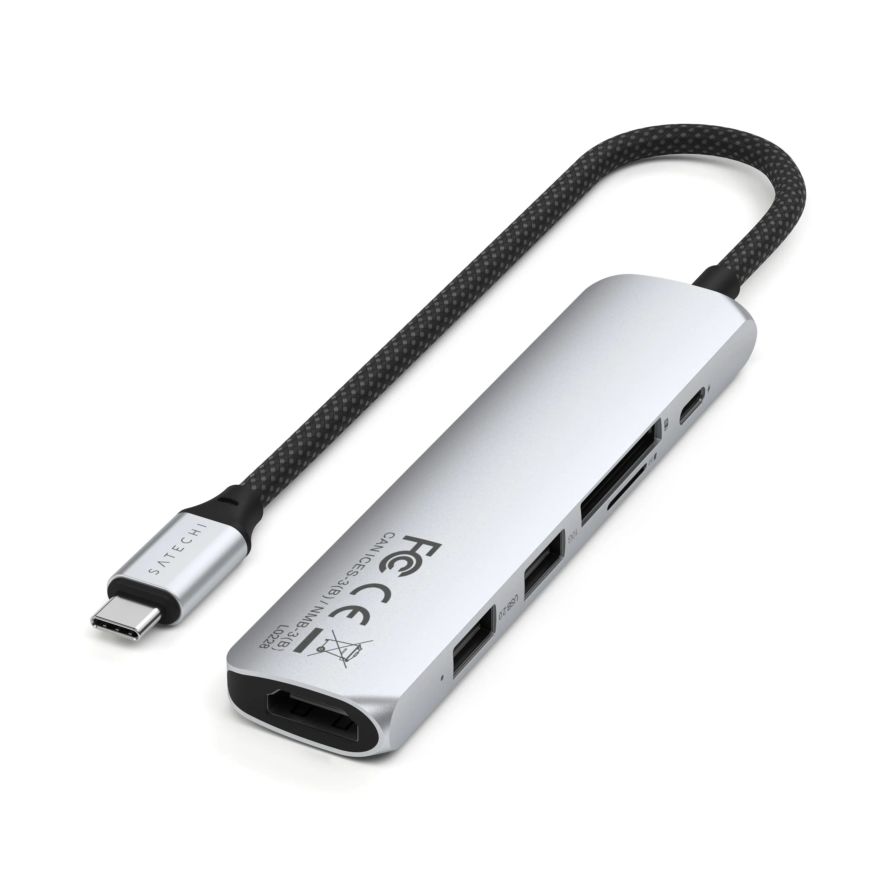 Satechi - 6-in-1 USB-C Slim Multiport Adapter