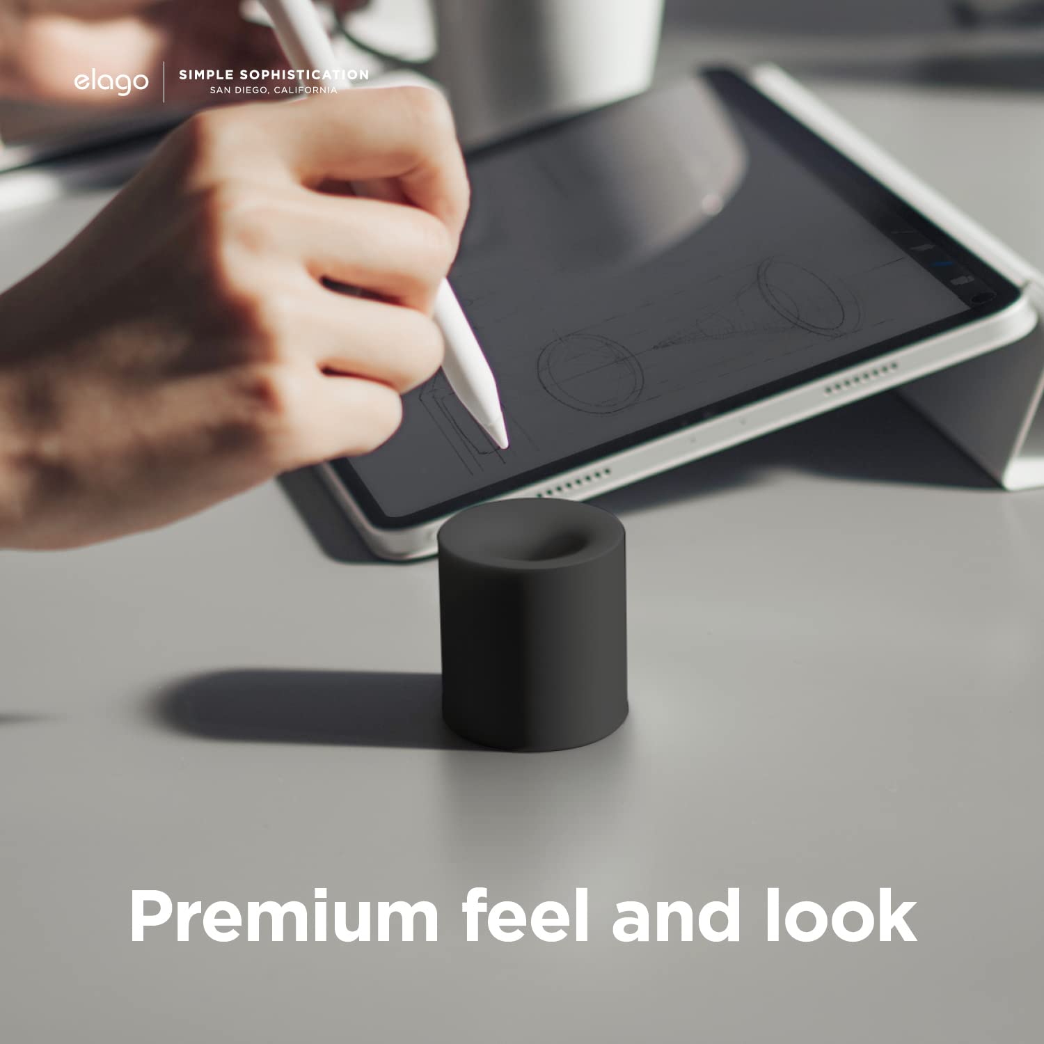 Elago - Silicone Stand for Apple Pencil and Any Tablet Stylus