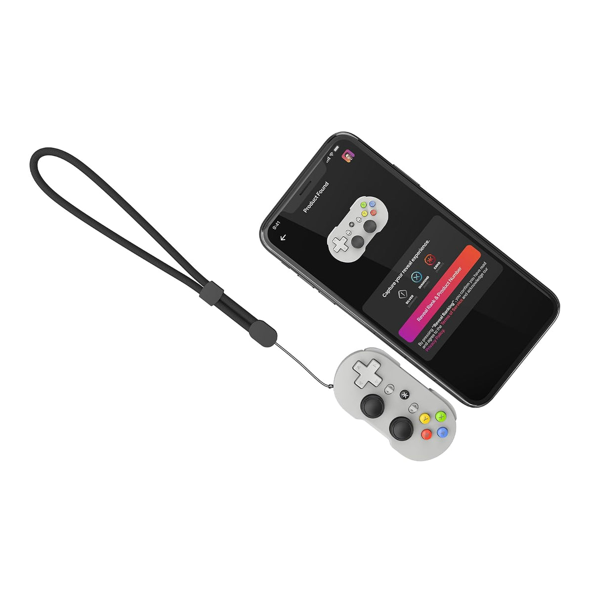 CRKD - ATOM™ Mini Keychain Wireless Controller Pal Grey