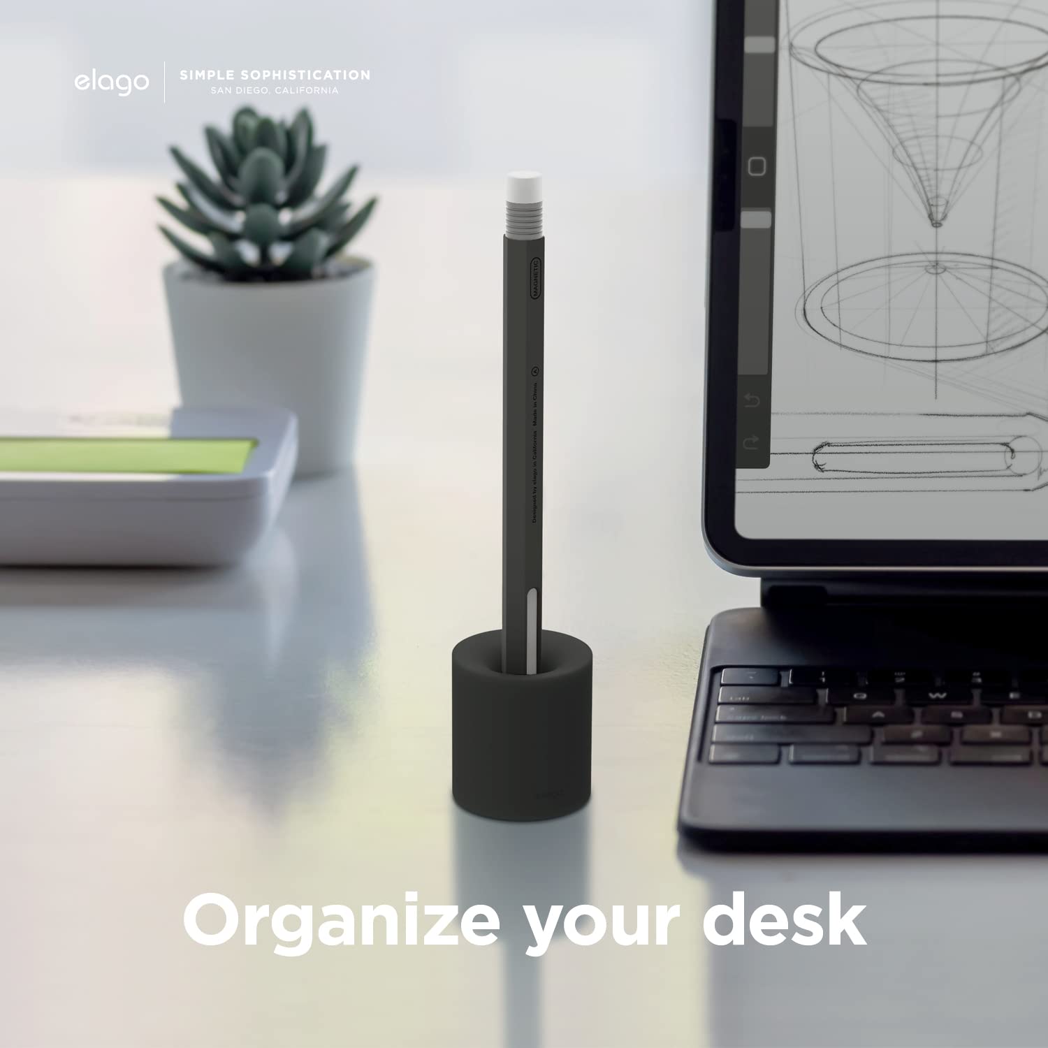 Elago - Silicone Stand for Apple Pencil and Any Tablet Stylus