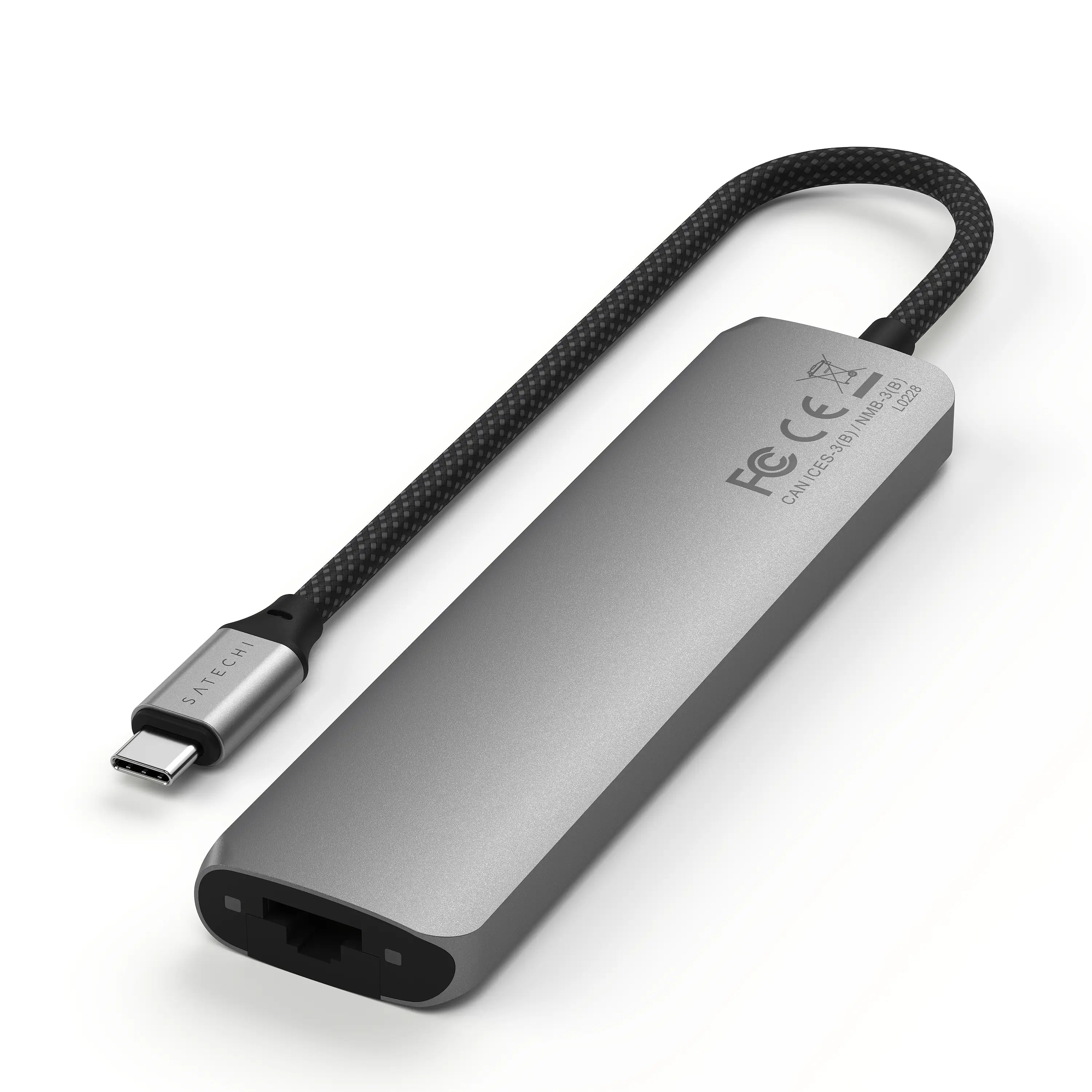 Satechi - 7-in-1 USB-C Slim Multiport Adapter with Ethernet