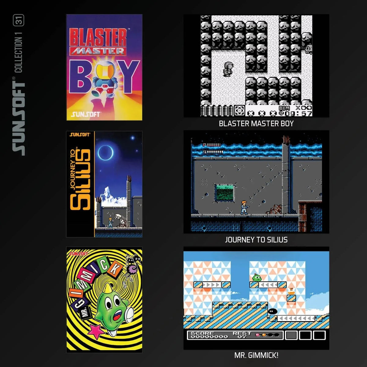 Kolekcja retro gier Sunsoft: Blaster Master Boy, Journey to Silius, Mr. Gimmick! – klasyczne tytuły z lat 80. i 90.