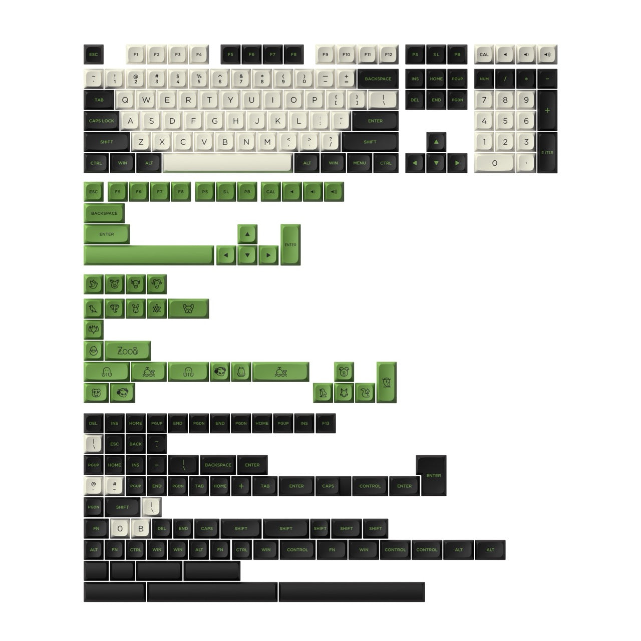 Akko - Panda Keycap Set (227-Key)