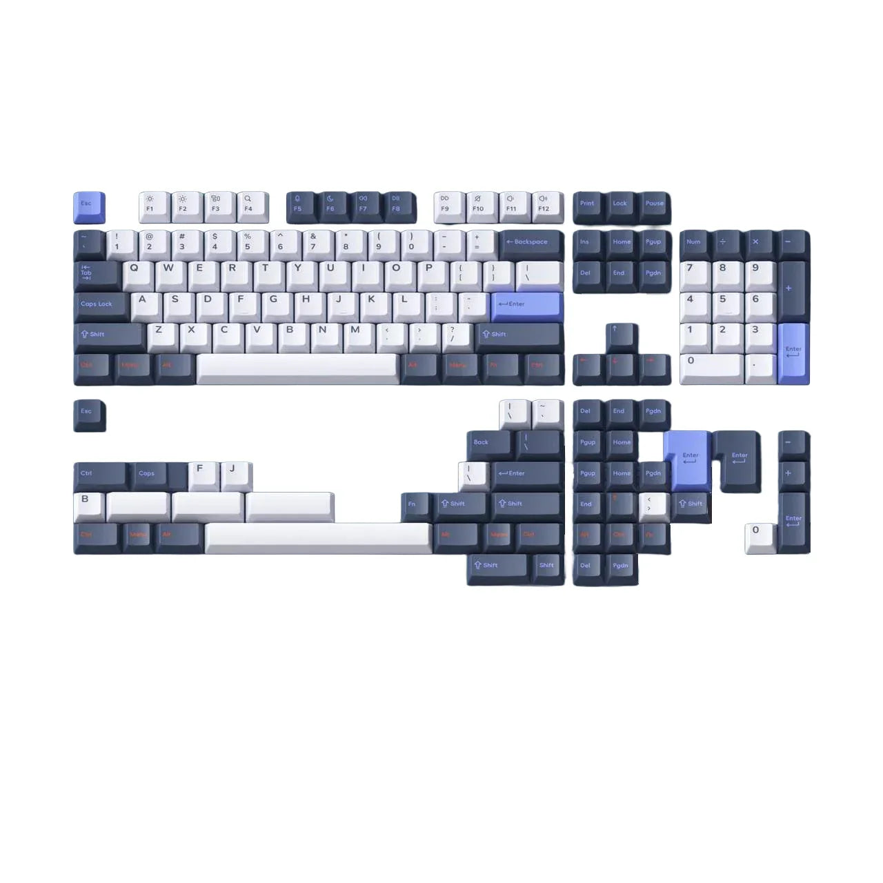NuPhy - Berry Trackday Profile Dye-sub PBT Keycaps