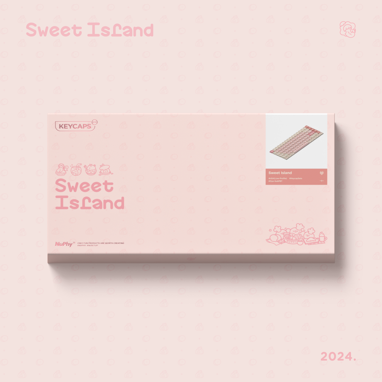 NuPhy - Sweet Island nSA Profile Dye-sub PBT Keycaps