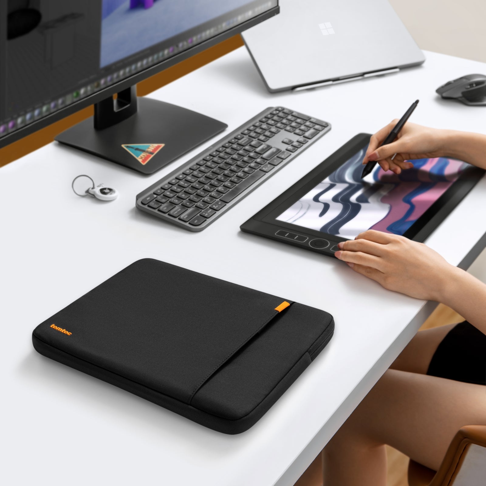 Tomtoc - Defender-A13 Laptop Sleeve for 14 inch MacBook Pro