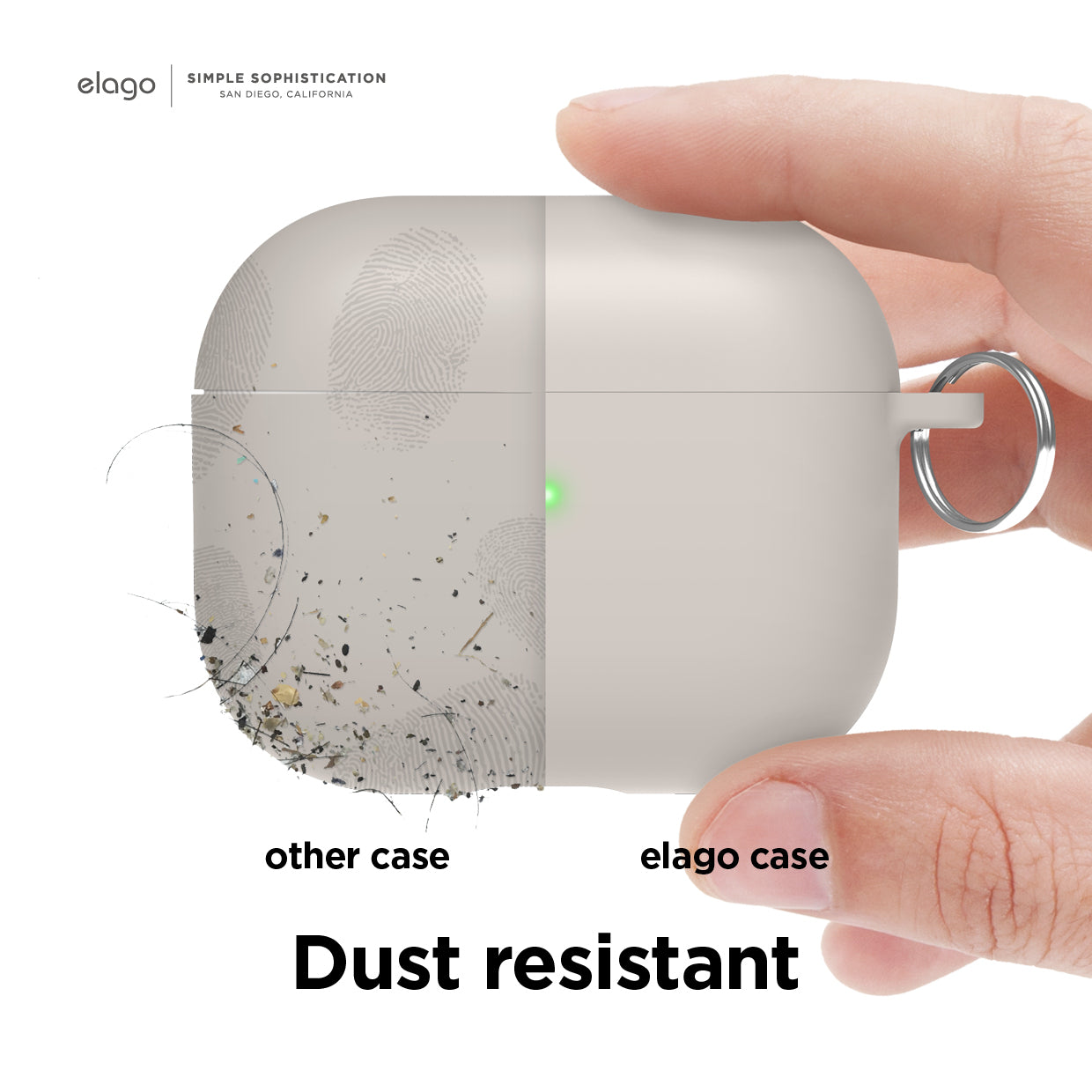 Elago - Liquid Hybrid Case with Keychain for AirPods 3