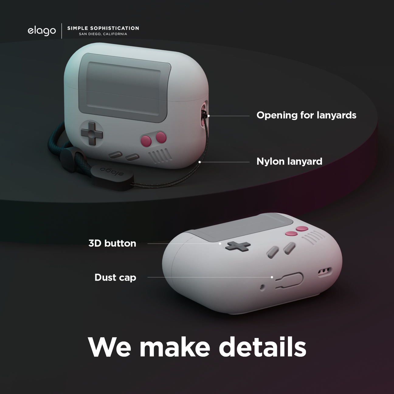 Elago - AW5 Case with Strap for AirPods Pro 2