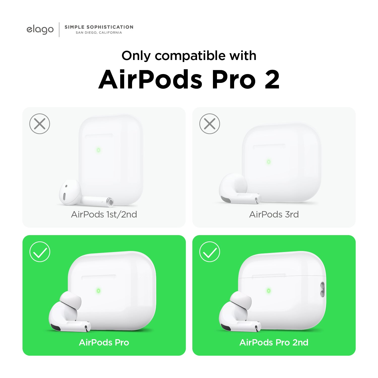 Elago - Waterproof Case for AirPods Pro and AirPods Pro 2