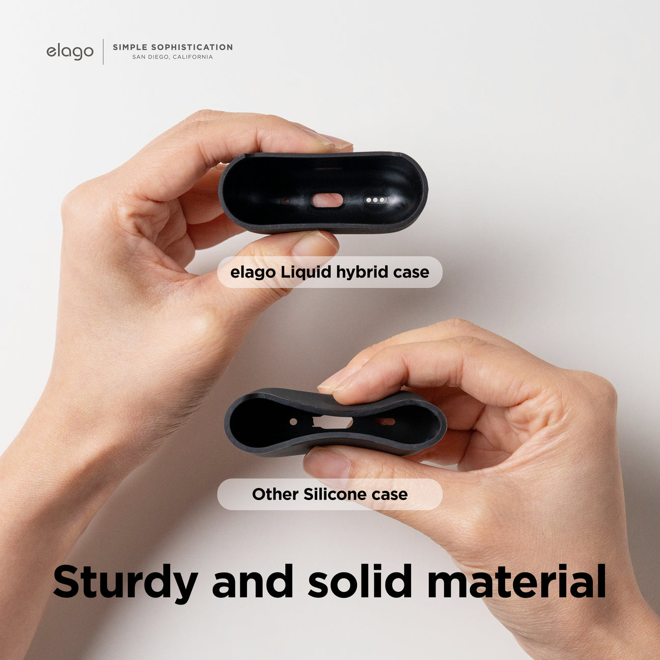 Elago - Liquid Hybrid Case with Nylon Lanyard for AirPods Pro 2