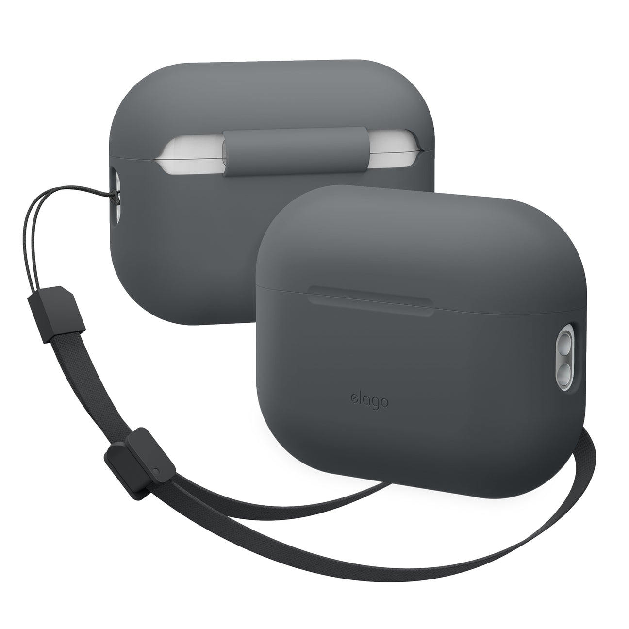 Elago - Silicone Basic Case with Fabric Lanyard for AirPods Pro 2