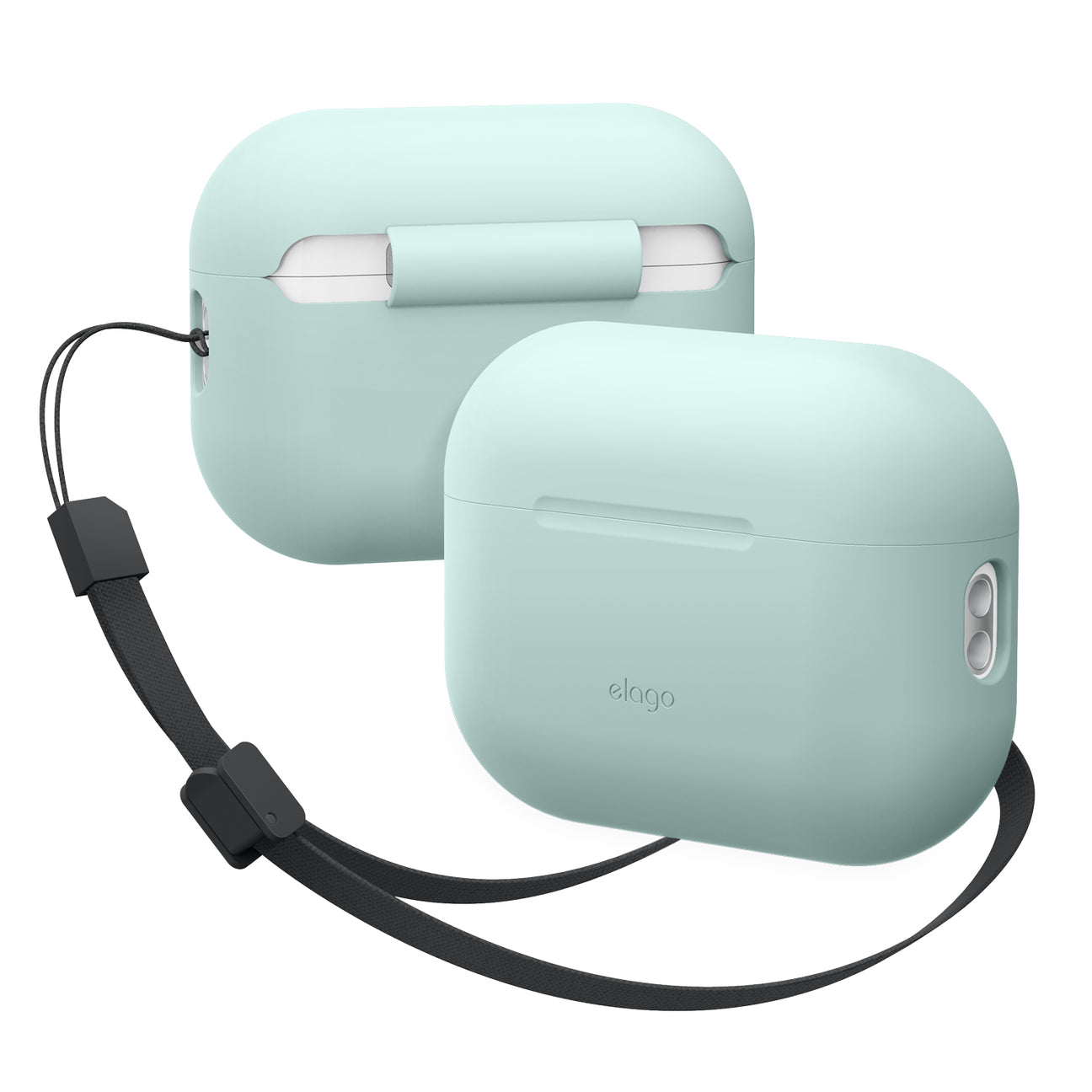 Elago - Silicone Basic Case with Fabric Lanyard for AirPods Pro 2