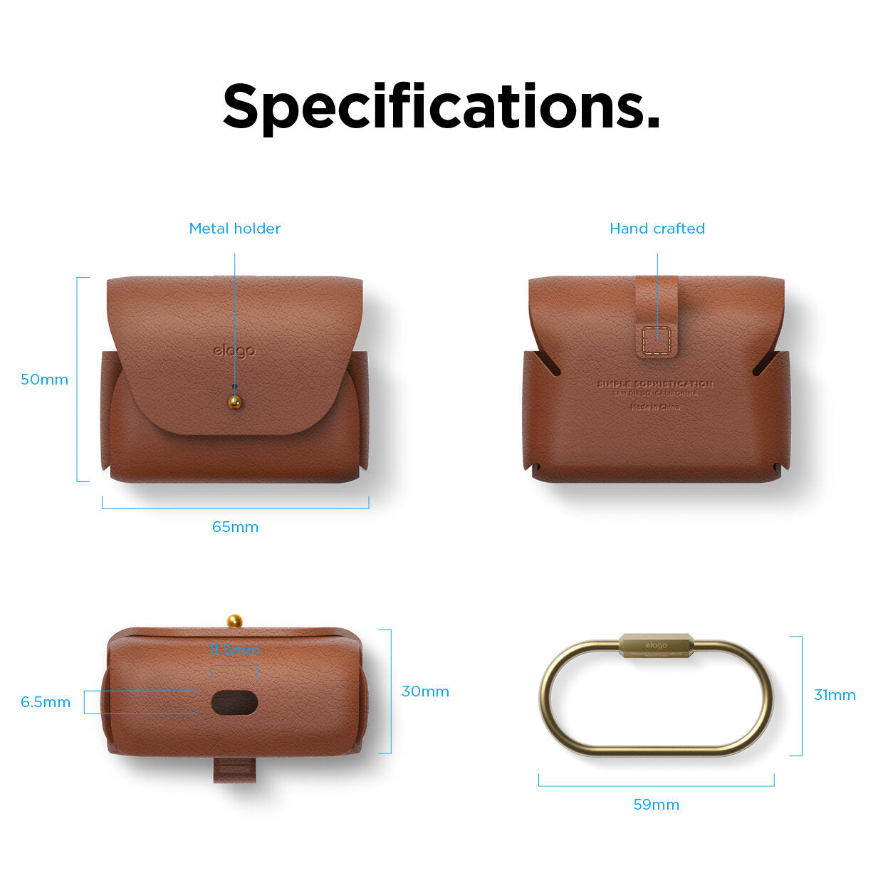 Elago - Leather Case for AirPods Pro 2 / AirPods Pro