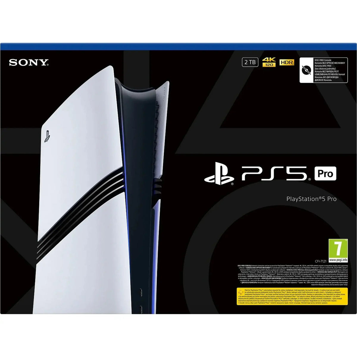 Sony PlayStation 5 Pro – konsola bez napędu dyskowego, 2TB, 4K, HDR, 120Hz, idealna do gier i rozrywki