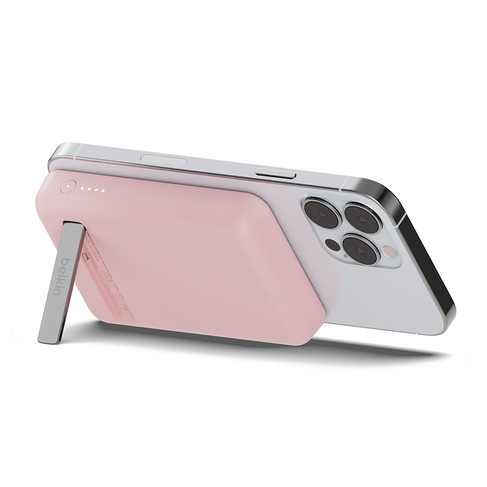 Belkin - BoostCharge Magnetic Wireless Power Bank 5K + Stand