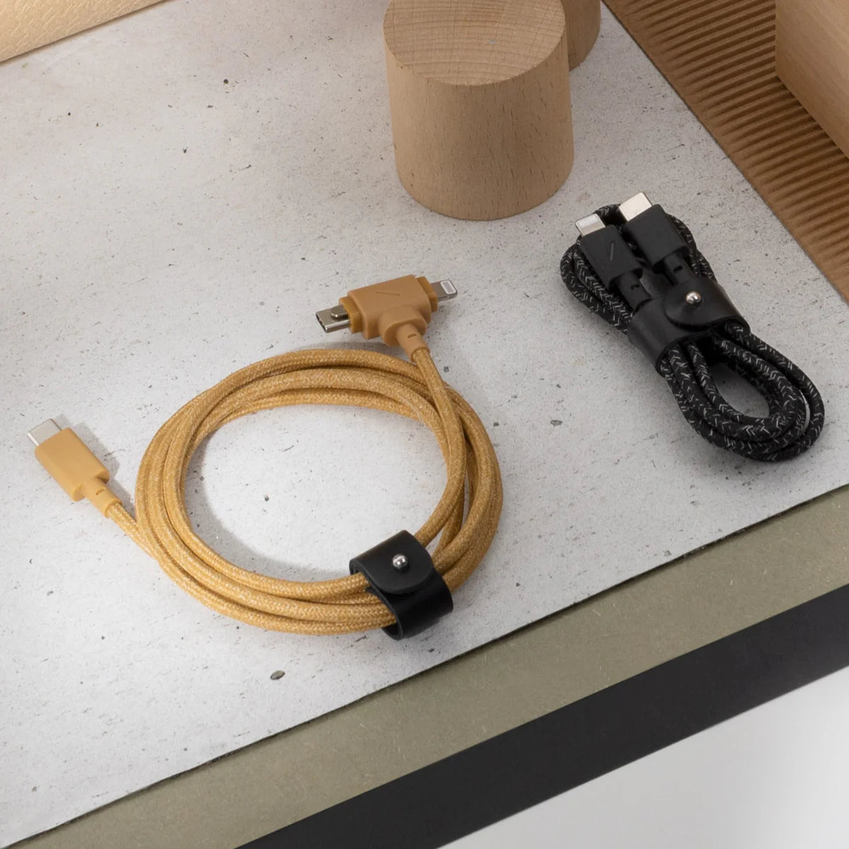 Native Union - Belt Cable Duo Pro 1.5M 2-in-1  (USB-C to USB-C & Lightning)