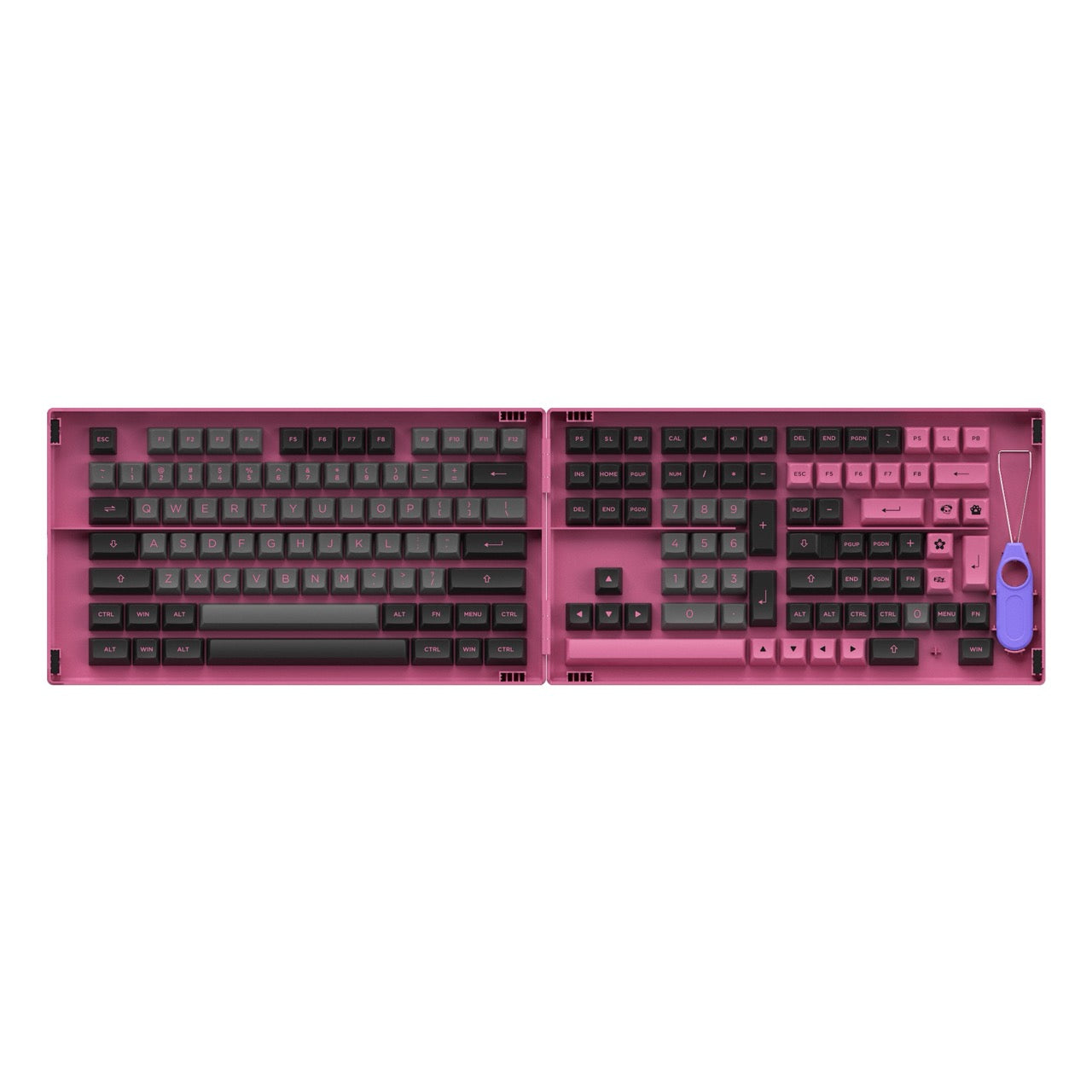 Akko - Black & Rose Keycap Set (197-Key)