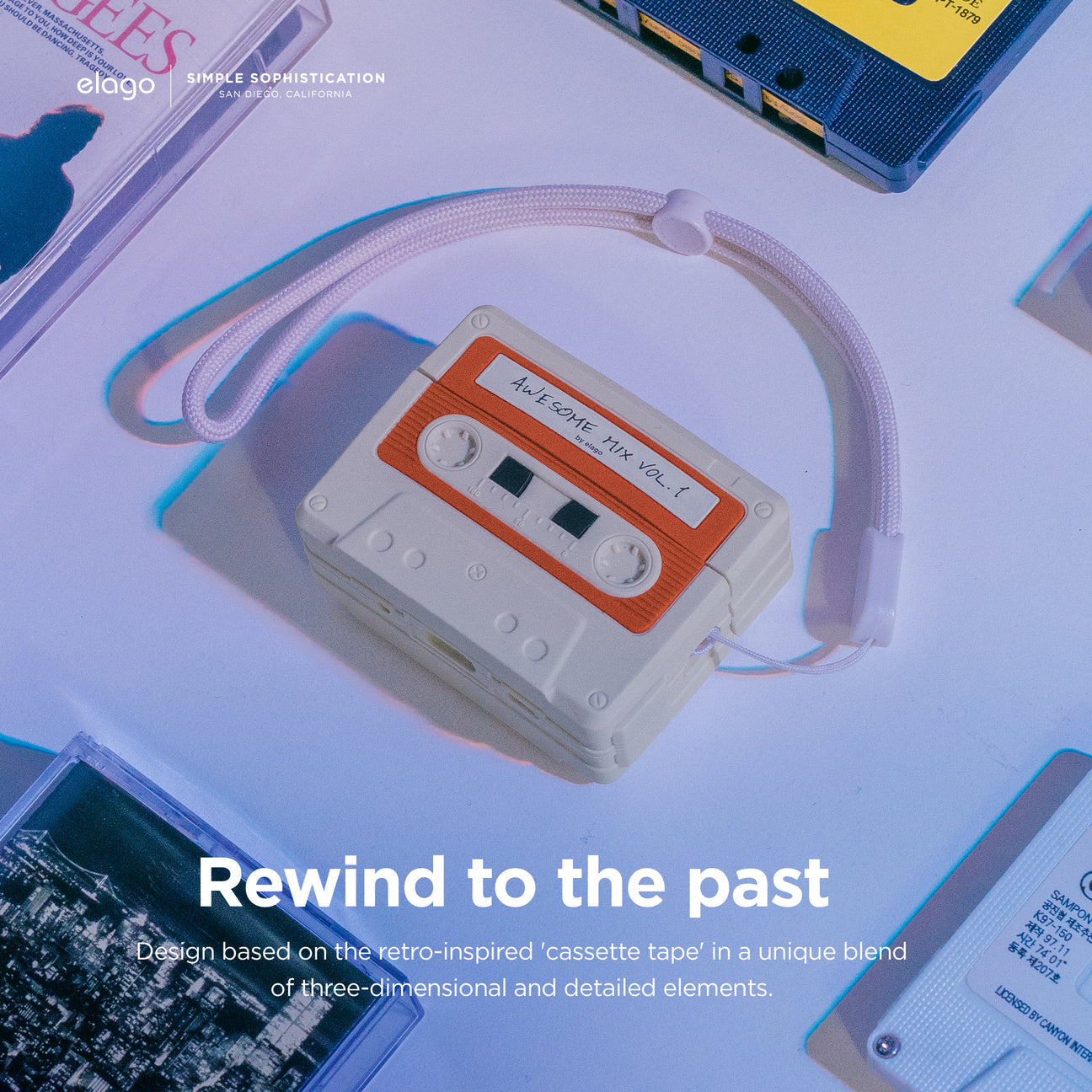 Elago - Cassette Tape Case for AirPods Pro 2