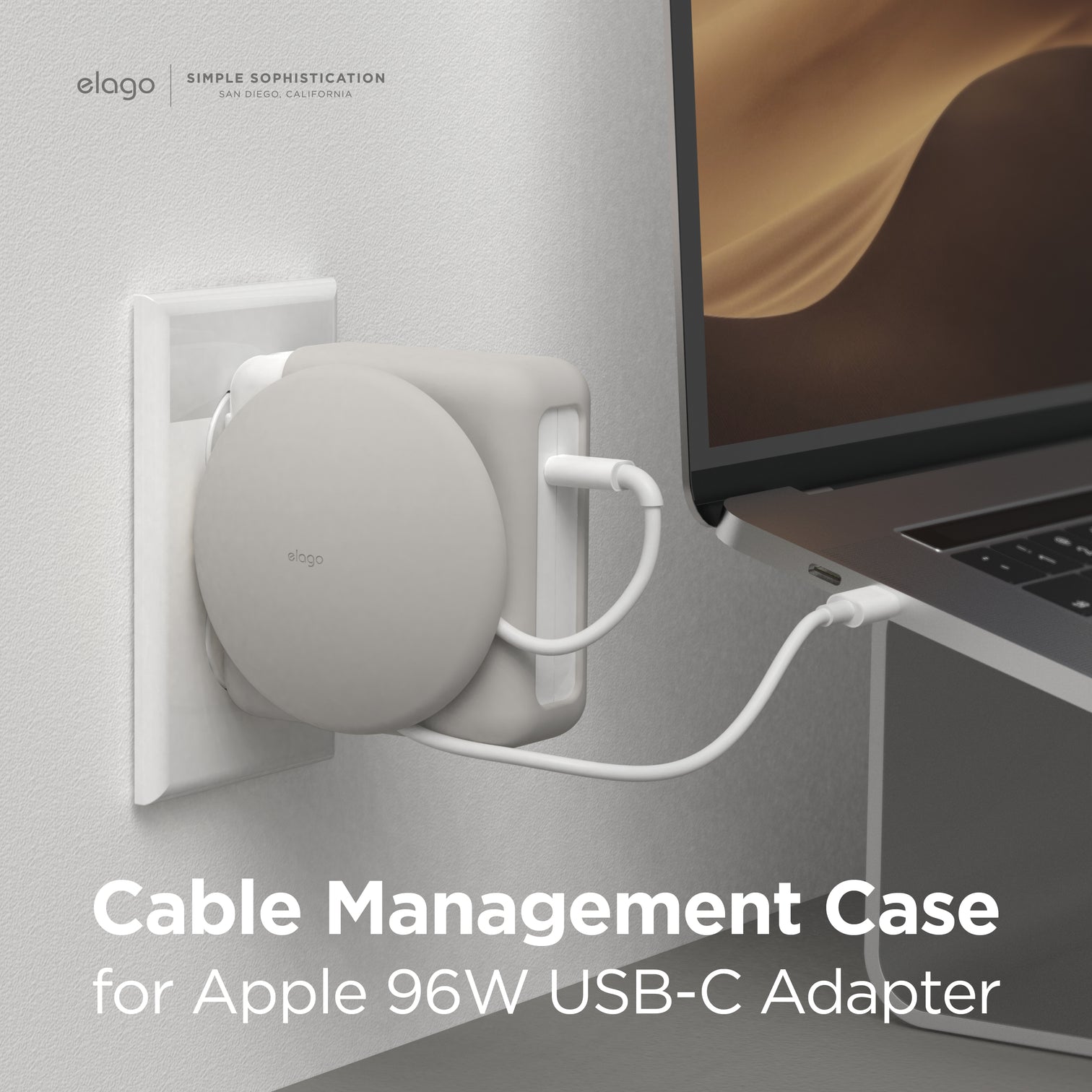 Elago - MacBook Charger Cable Management Case