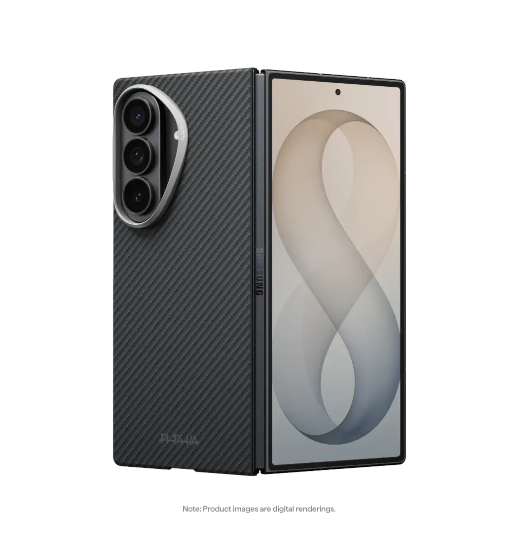 PITAKA - Classic 600D Black/Grey (Twill) Edge Case for Galaxy Z Fold8 Ultra
