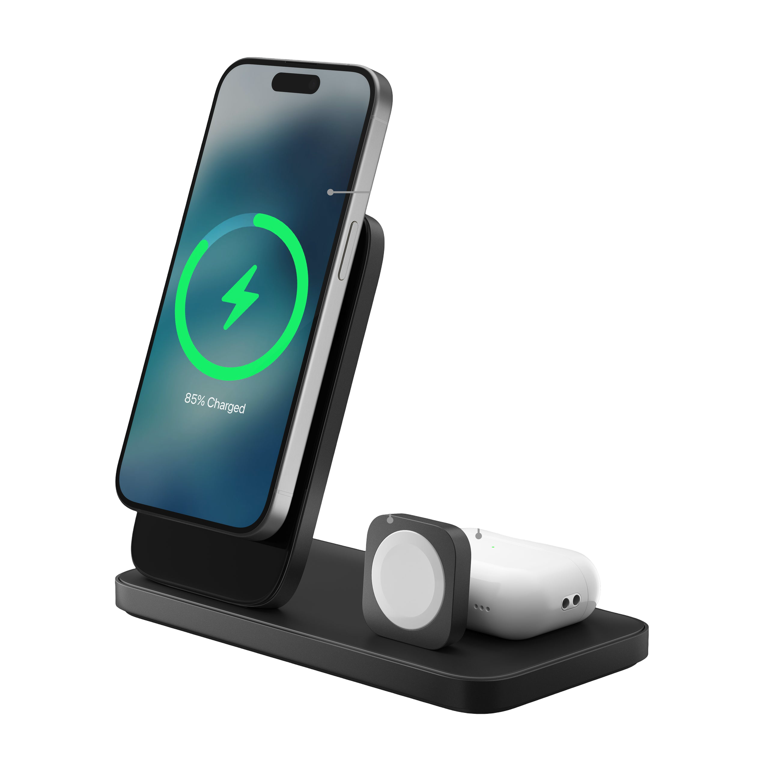 Nomad – Stand One Max 4th Gen 3-in-1 MagSafe Charger