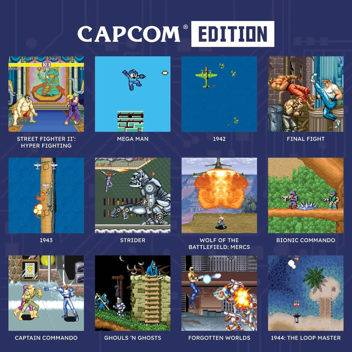 Kolekcja klasycznych gier Capcom Edition: Street Fighter, Mega Man, Final Fight i inne retro tytuły