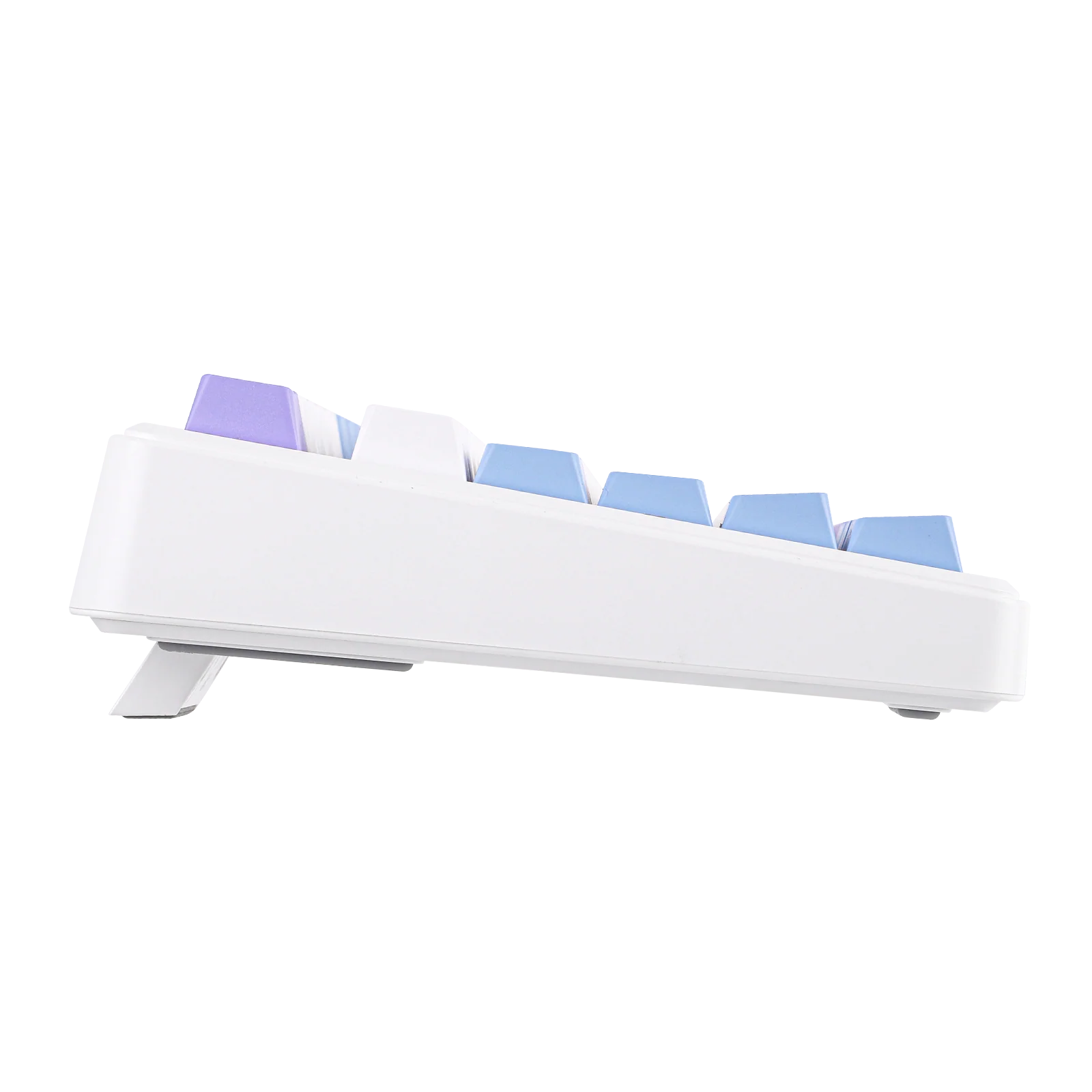 AULA - F75 MAX - Gasket-Mounted Hot-Swappable Tri-Mode Mechanical Keyboard with TFT Screen - White + Blue