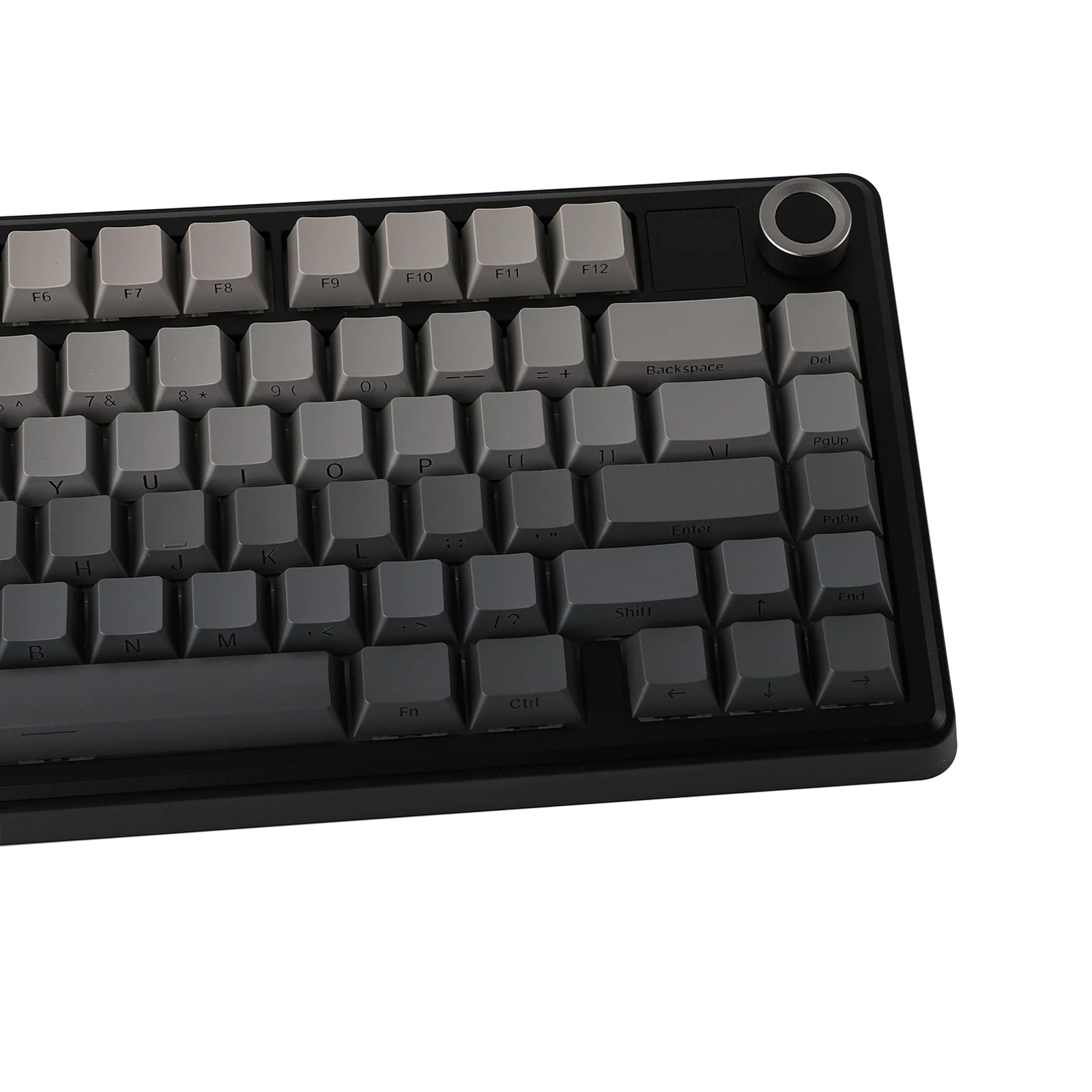 AULA - F75 MAX - Gasket-Mounted Hot-Swappable Tri-Mode Mechanical Keyboard with TFT Screen - Gradient Grey Side-Engraved