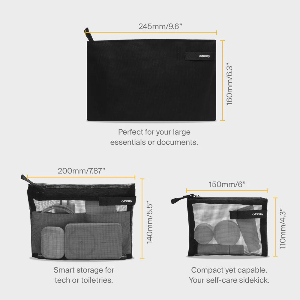 Orbitkey - Essentials Pouch Trio
