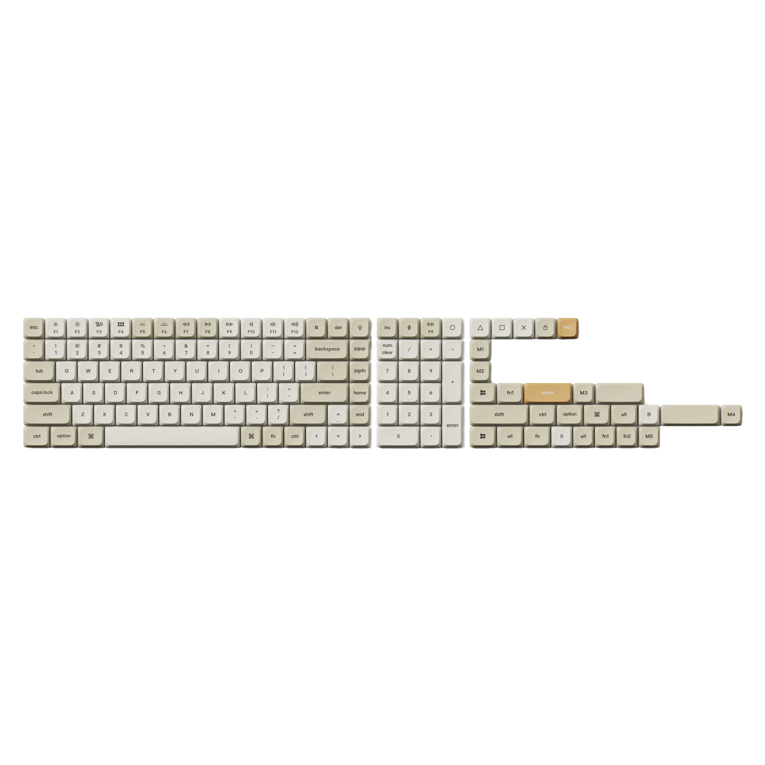 Keychron - Low Profile Double Shot PBT LSA Keycap Set Version 2