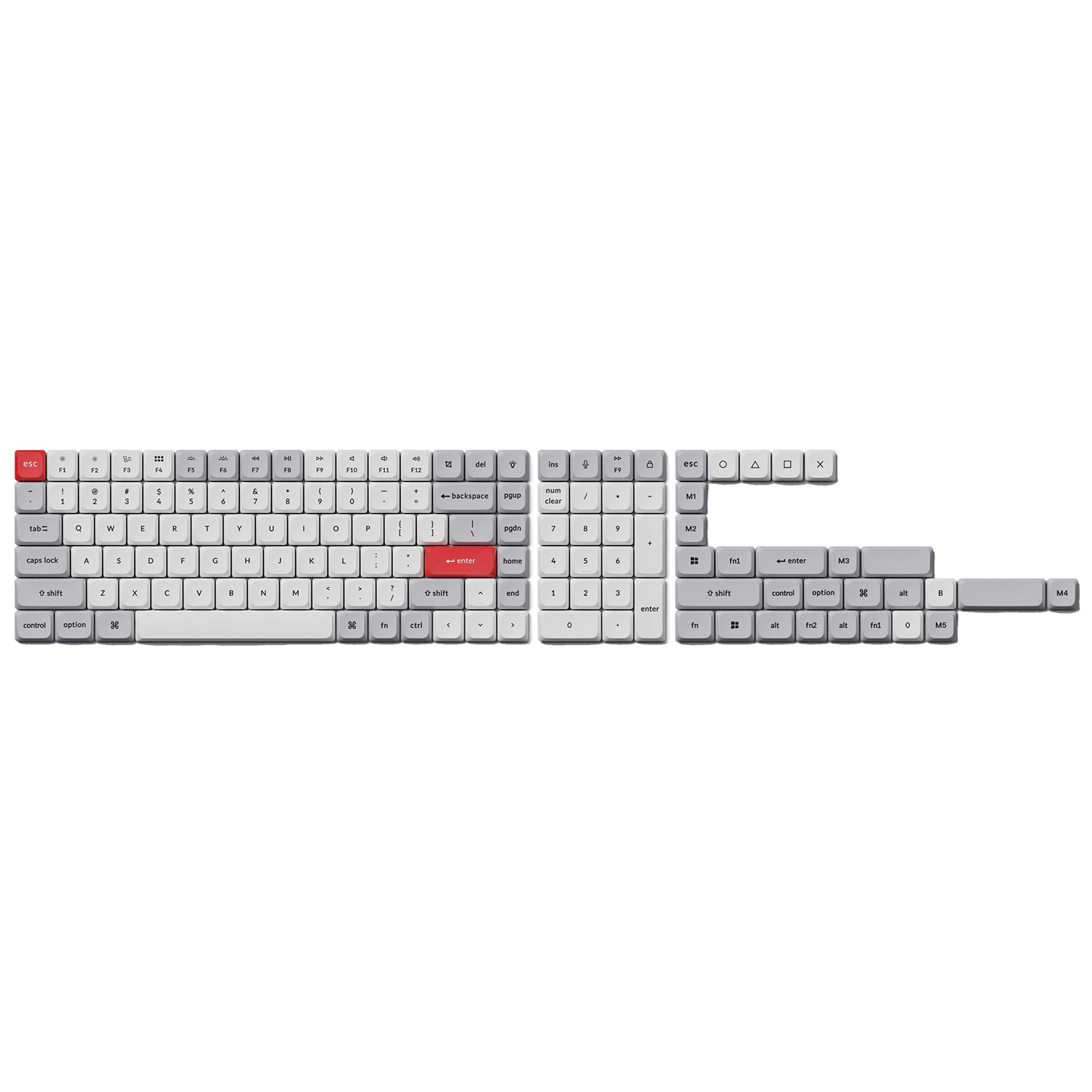 Keychron - Low Profile Dye-Sub PBT LSA Full Set Keycap Set