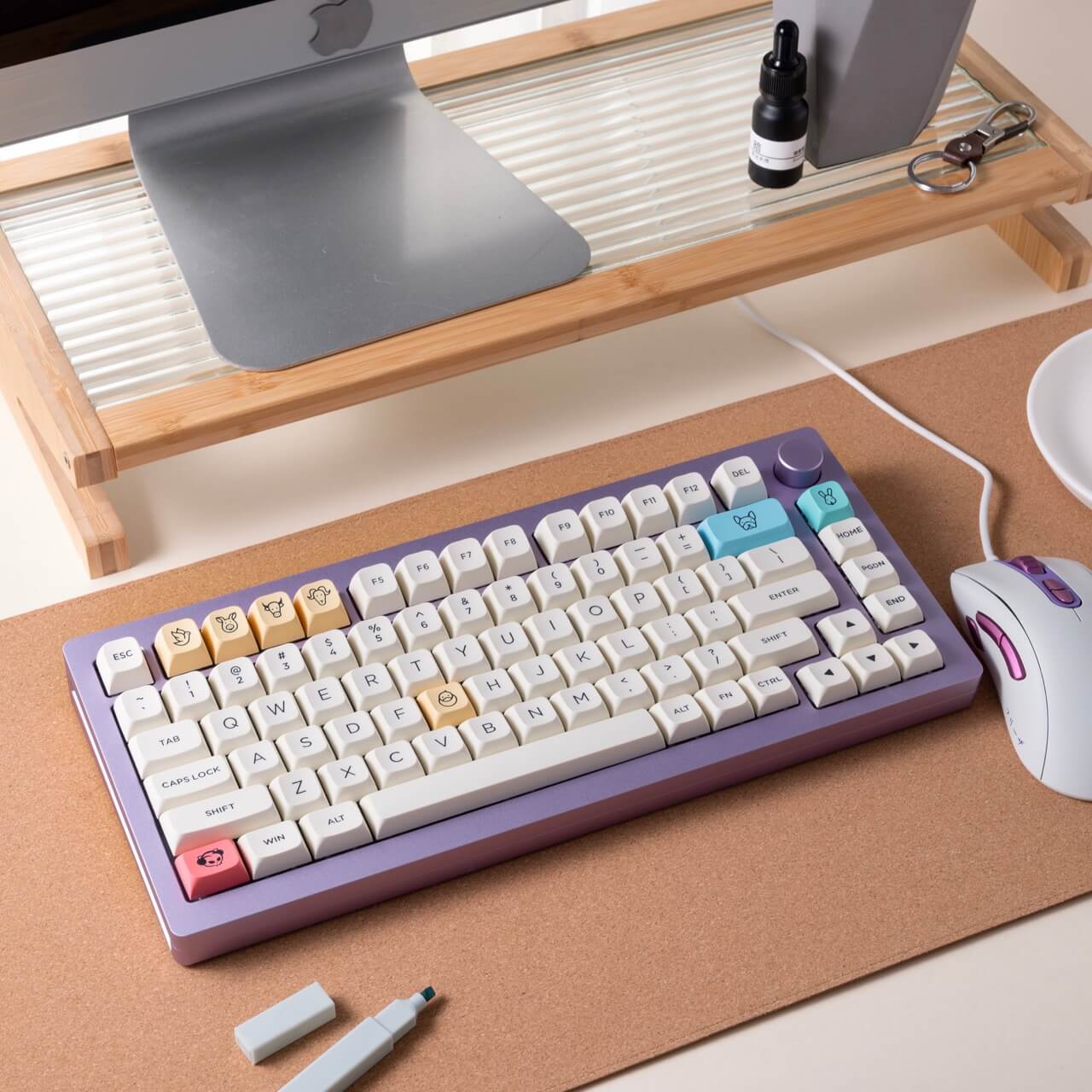 Akko - Cream Keycap Set Building Blocks (282-Key)