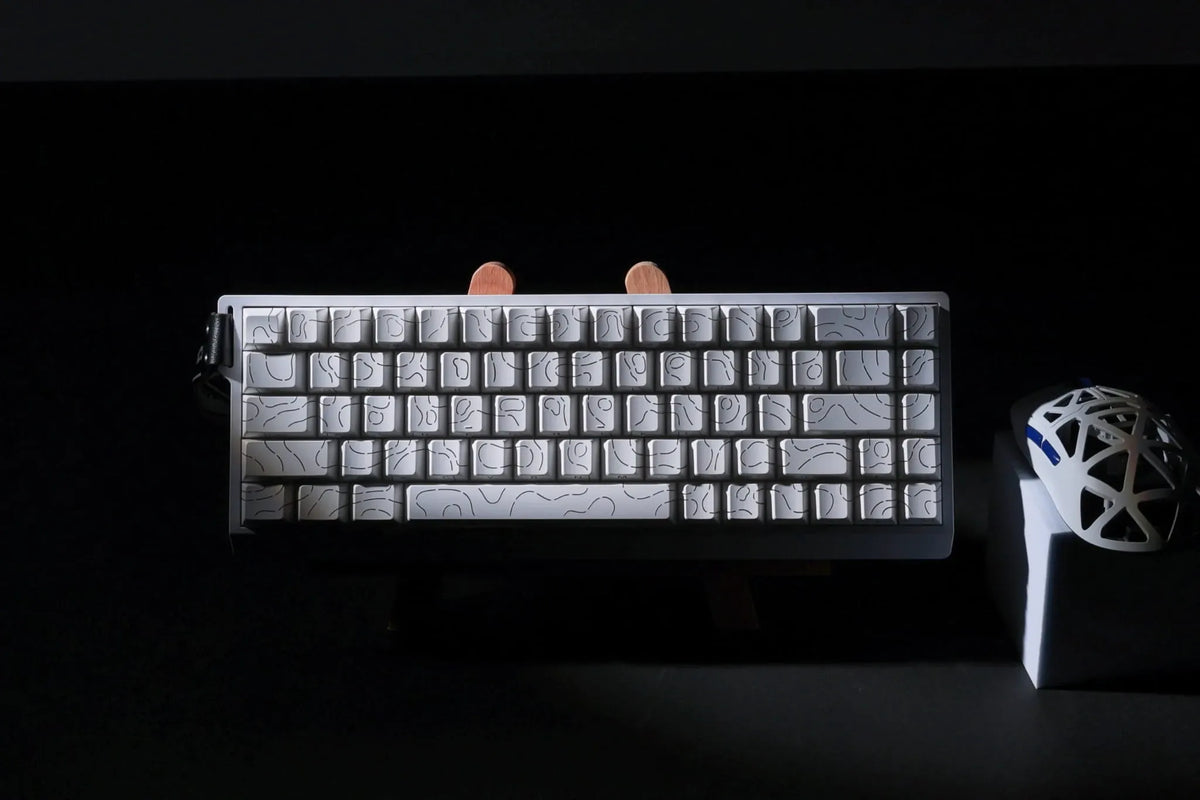 MCHOSE - Ace 68 HE Magnetic Switch Keyboard White Topographic